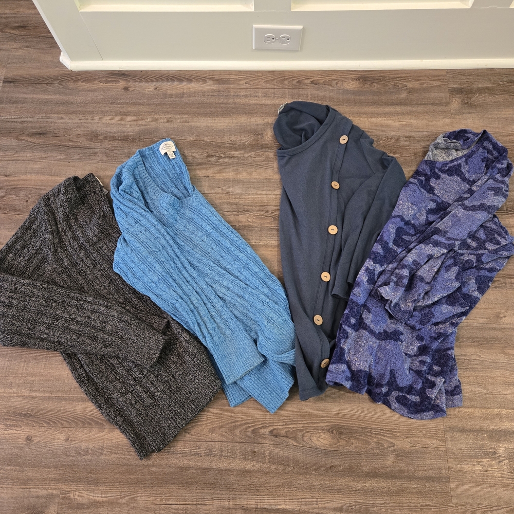 Avenue Women's Sweater Collection - Gray, Blue, Navy, Purple